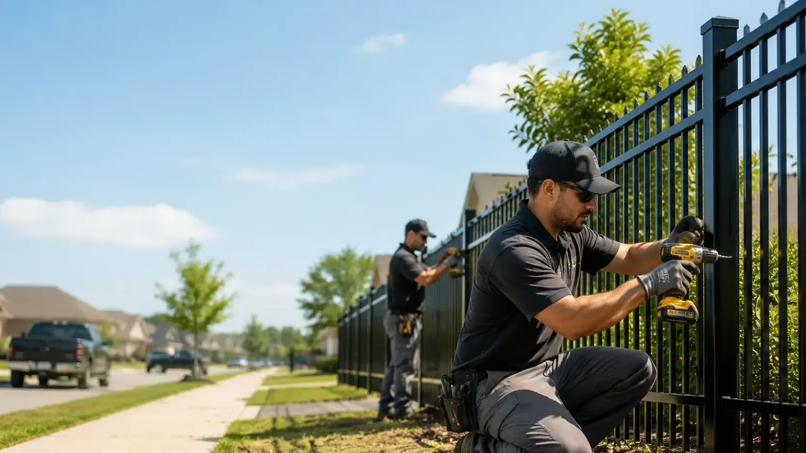 Metal Fence Installation in Nursery, TX